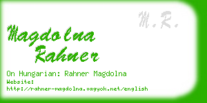 magdolna rahner business card